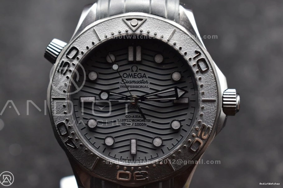 Black Best Seamaster 300m Black 1:1 1066 Edition Durable on 43.5mm Dial Rubber A Ceramic Black VSF Strap 0518